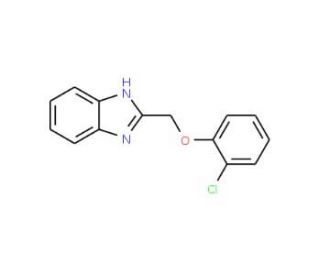 2-(2-chlorophenoxymethyl)-1H-1,3-benzodiazole - chemical structure image