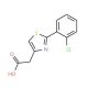 [2-(2-chlorophenyl)-1,3-thiazol-4-yl]acetic acid (CAS 17969-25-4) - chemical structure image