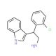 2-(2-chlorophenyl)-2-(1H-indol-3-yl)ethanamine - chemical structure image