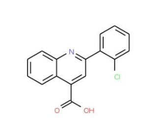 2-(2-Chlorophenyl)-4-quinolinecarboxylic acid (CAS 20389-09-7) - chemical structure image