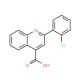 2-(2-Chlorophenyl)-4-quinolinecarboxylic acid (CAS 20389-09-7) - chemical structure image