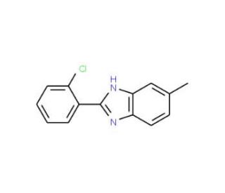 2-(2-Chlorophenyl)-5-methyl-1H-benzoimidazole (CAS 14225-76-4) - chemical structure image