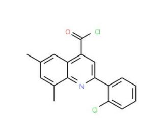 2-(2-chlorophenyl)-6,8-dimethylquinoline-4-carbonyl chloride - chemical structure image