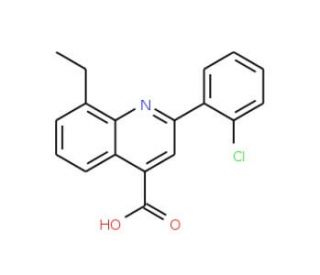 2-(2-chlorophenyl)-8-ethylquinoline-4-carboxylic acid - chemical structure image