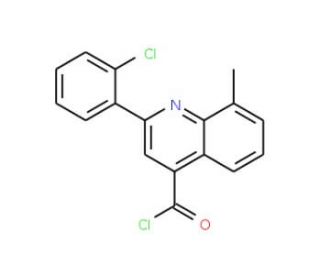 2-(2-chlorophenyl)-8-methylquinoline-4-carbonyl chloride - chemical structure image