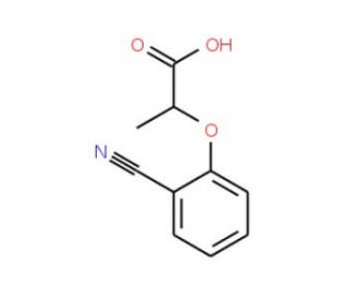 2-(2-cyanophenoxy)propanoic acid - chemical structure image