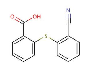 2-(2-Cyanophenylthio)benzoic acid (CAS 163725-12-0) - chemical structure image