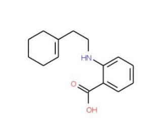 2-(2-Cyclohex-1-enyl-ethylamino)-benzoic acid (CAS 722466-18-4) - chemical structure image