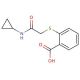 2-{[2-(cyclopropylamino)-2-oxoethyl]thio}benzoic acid - chemical structure image