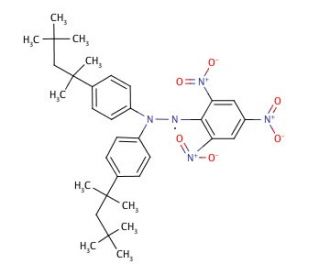 2,2-Di(4-tert-octylphenyl)-1-picrylhydrazyl, free radical (CAS 84077-81-6) - chemical structure image