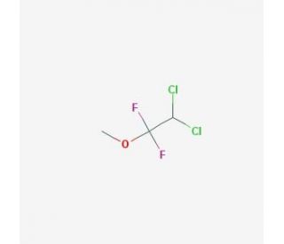 2,2-Dichloro-1,1-difluoroethyl methyl ether (CAS 76-38-0) - chemical structure image