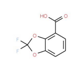 2,2-Difluoro-1,3-benzodioxole-4-carboxylic acid (CAS 126120-85-2) - chemical structure image