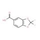 2,2-Difluoro-1,3-benzodioxole-5-carboxylic acid (CAS 656-46-2) - chemical structure image