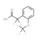 2,2-Difluoro-2-(2-(trifluoromethoxy)phenyl)acetic acid (CAS 1133116-03-6) - chemical structure image
