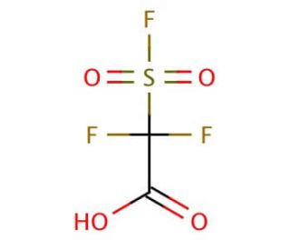 2,2-Difluoro-2-(fluorosulfonyl)acetic acid (CAS 1717-59-5) - chemical structure image