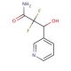 2,2-Difluoro-3-hydroxy-(3-pyridyl)propionyl Amide (CAS 887354-60-1) - chemical structure image