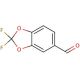 2,2-Difluoro-5-formylbenzodioxole (CAS 656-42-8) - chemical structure image