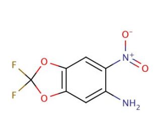 2,2-Difluoro-6-nitro-benzo[1,3]dioxol-5-ylamine (CAS 1644-86-6) - chemical structure image