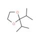2,2-Diisopropyl-1,3-dioxolane (CAS 4421-10-7) - chemical structure image