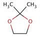 2,2-Dimethyl-1,3-dioxolane (CAS 2916-31-6) - chemical structure image