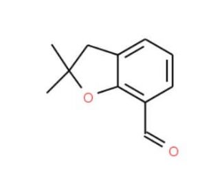 2,2-Dimethyl-2,3-dihydro-1-benzofuran-7-carbaldehyde (CAS 38002-88-9) - chemical structure image