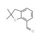 2,2-Dimethyl-2,3-dihydro-1-benzofuran-7-carbaldehyde (CAS 38002-88-9) - chemical structure image