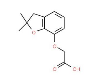 (2,2-Dimethyl-2,3-dihydro-benzofuran-7-yloxy)-acetic acid - chemical structure image