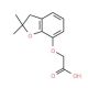 (2,2-Dimethyl-2,3-dihydro-benzofuran-7-yloxy)-acetic acid - chemical structure image