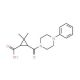 2,2-Dimethyl-3-[(4-phenylpiperazin-1-yl)carbonyl]-cyclopropanecarboxylic acid - chemical structure image