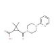 2,2-Dimethyl-3-[(4-pyridin-2-ylpiperazin-1-yl)-carbonyl]cyclopropanecarboxylic acid - chemical structure image