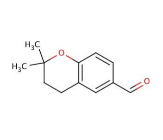 2,2-dimethyl-3,4-dihydro-2H-1-benzopyran-6-carbaldehyde (CAS 61370-75-0) - chemical structure image