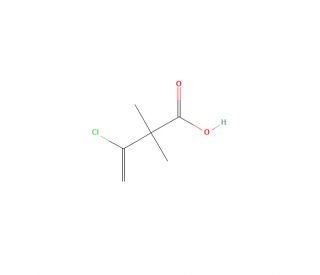 2,2-Dimethyl-3-chloro-3-butenoic Acid (CAS 56663-75-3) - chemical structure image
