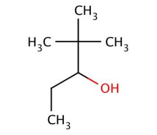 2,2-Dimethyl-3-pentanol (CAS 3970-62-5) - chemical structure image