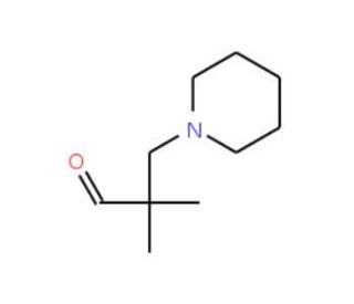 2,2-dimethyl-3-piperidin-1-ylpropanal - chemical structure image