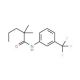 2,2-Dimethyl-3′-(trifluoromethyl)pentanoanilide (CAS 2300-87-0) - chemical structure image