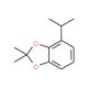 2,2-Dimethyl-4-isopropyl-1,3-benzodioxole (CAS 201166-22-5) - chemical structure image