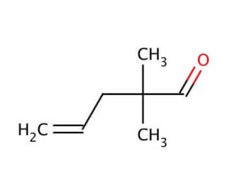 2,2-Dimethyl-4-pentenal (CAS 5497-67-6) - chemical structure image