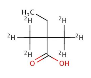 2,2-Dimethyl-d6-butanoic Acid - chemical structure image