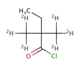 2,2-Dimethyl-d6-butyryl Chloride (CAS 1185011-66-8) - chemical structure image