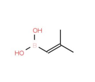 2,2-Dimethylethenylboronic acid (CAS 14559-88-7) - chemical structure image