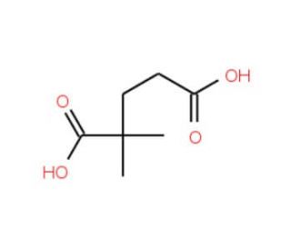 2,2-Dimethylglutaric acid (CAS 681-57-2) - chemical structure image