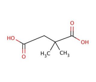 2,2-Dimethylsuccinic acid (CAS 597-43-3) - chemical structure image