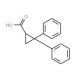 2,2-Diphenyl-cyclopropanecarboxylic acid (CAS 7150-12-1) - chemical structure image