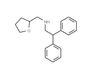 (2,2-Diphenyl-ethyl)-(tetrahydro-furan-2-ylmethyl)-amine - chemical structure image