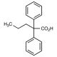 2,2-Diphenylpentanoic Acid (CAS 841-32-7) - chemical structure image