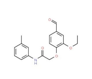 2-(2-Ethoxy-4-formyl-phenoxy)-N-m-tolyl-acetamide - chemical structure image