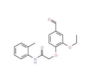 2-(2-Ethoxy-4-formyl-phenoxy)-N-o-tolyl-acetamide - chemical structure image