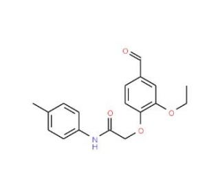 2-(2-Ethoxy-4-formyl-phenoxy)-N-p-tolyl-acetamide - chemical structure image