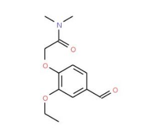 2-(2-ethoxy-4-formylphenoxy)-N,N-dimethylacetamide - chemical structure image