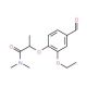 2-(2-ethoxy-4-formylphenoxy)-N,N-dimethylpropanamide - chemical structure image